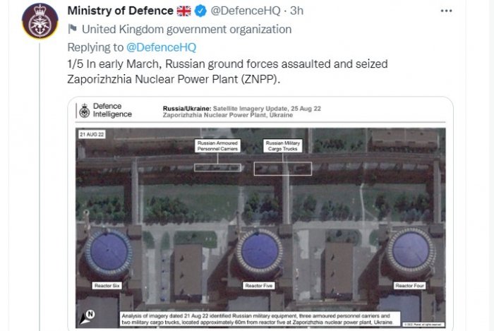       Britaniya kəşfiyyatı:    "Rus hərbi texnikaları nüvə reaktorunun 60 metrliyindədir" -    FOTO      