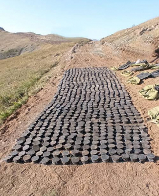 In Latschin wurden 1318 verbotene Minen armenischer Produktion entdeckt 