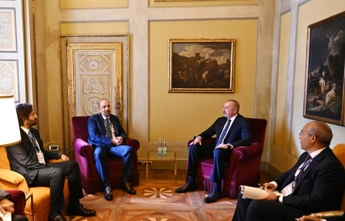  President Ilham Aliyev meets with Saudi Arabian minister of investment  