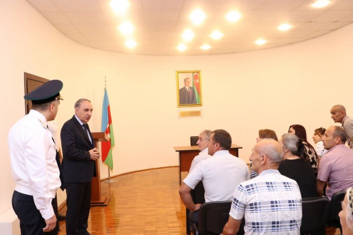 Baş prokuror Xaçmazda vətəndaşlarla görüşdü  
