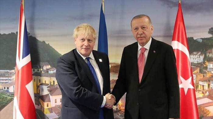 Turkish president, outgoing UK premier discuss bilateral ties