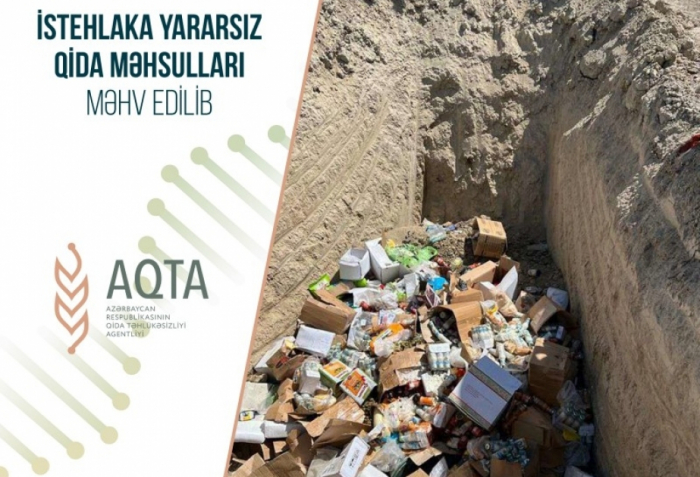 İstehlaka yararsız ət və süd məhsulları məhv edilib
İstehlaka yararsız ət və süd məhsulları məhv edilib