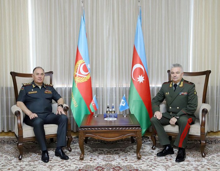   Chief of Azerbaijani General Staff meets with Secretary of CIS Council of Defense Ministers  