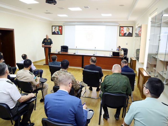  Azerbaijani MoD holds briefing for foreign military attaches 