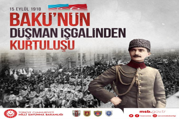   El Ministerio de Defensa de Türkiye publica un post sobre la liberación de Bakú de la ocupación  