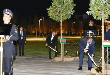 Heads of state attending SCO member states Summit planted trees
 