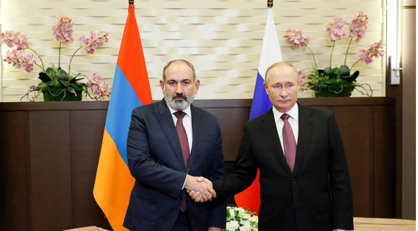   Putin, Pashinyan discuss situation on Armenian-Azerbaijani border  