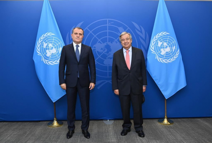  Jeyhun Bayramov meets with UN Secretary General  