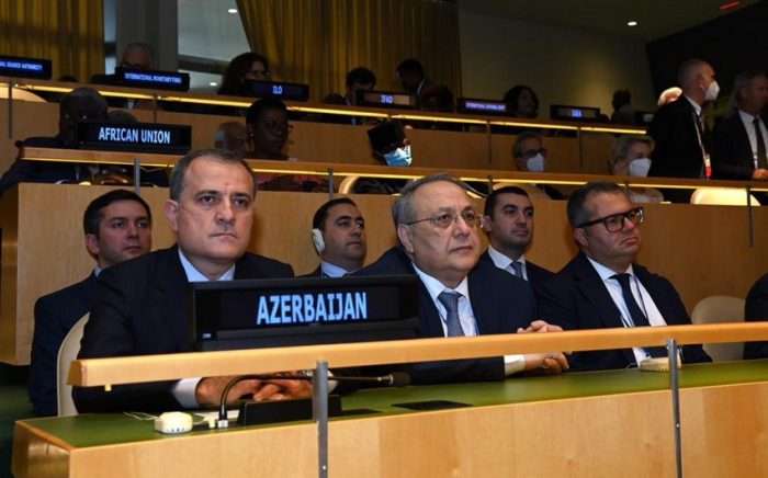 Ceyhun Bayramov BMT Baş Assambleyasının 77-ci sessiyasının açılışında Ceyhun Bayramov BMT Baş Assambleyasının 77-ci sessiyasının açılışında