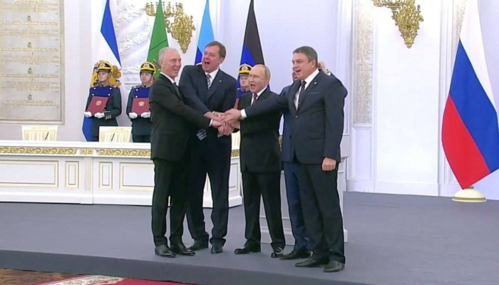   Putin hält Zeremonie für den „Beitritt“ der vier Regionen der Ukraine zu Russland ab  