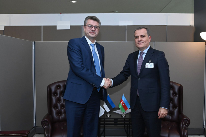 Azerbaijani FM meets with Estonian Foreign Minister