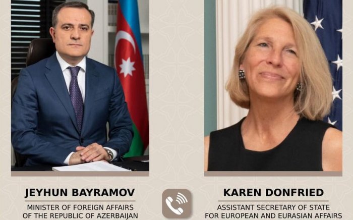    Ceyhun Bayramov ABŞ dövlət katibinin köməkçisilə danışdı   