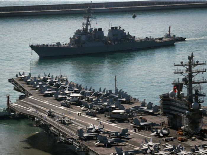 Début des manœuvres navales conjointes entre les USA et la Corée du Sud