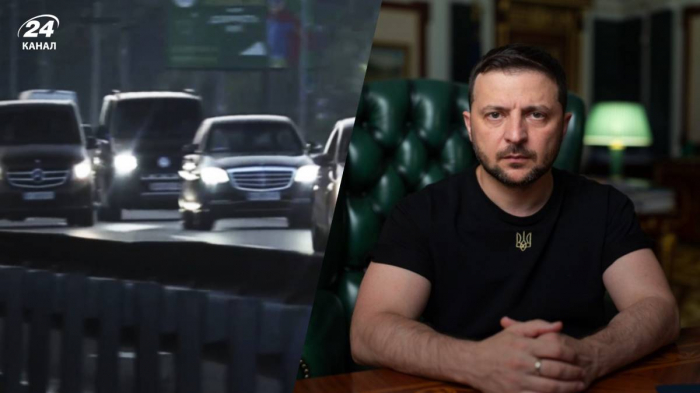    Zelenskinin avtomobili qəzaya düşdü -    VİDEO      