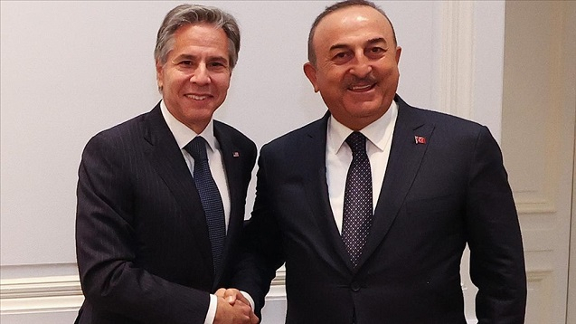 Çavuşoğlu Blinkenlə görüşdü Çavuşoğlu Blinkenlə görüşdü