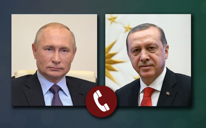 Ərdoğan və Putin arasında telefon danışığı olub  
