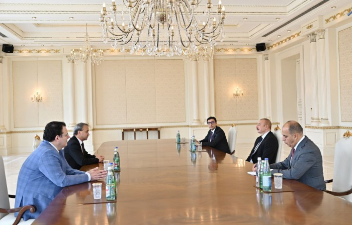   President Ilham Aliyev receives President of International Chess Federation  