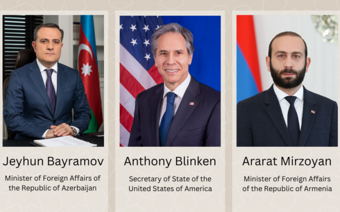   Es fand ein Telefongespräch zwischen den Leitern der Außenpolitik Aserbaidschans,     USA und     Armeniens statt  