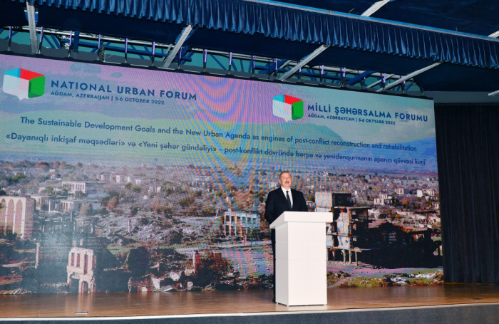     Ilham Aliyev  : Después de que terminó la ocupación, llegamos a lo que consideramos la frontera  