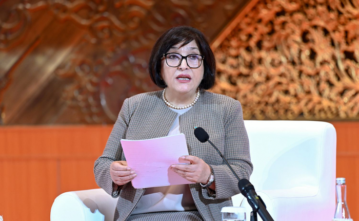 Sahiba Gafarova speaks at VIII Summit of Speakers of G20 Parliaments 