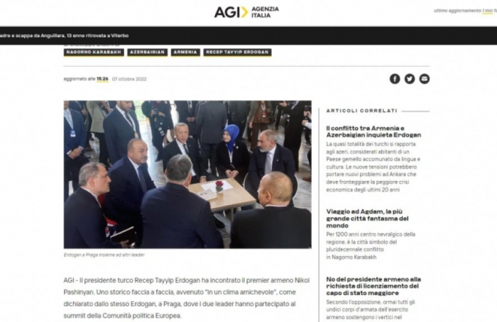 İtaliya mətbuatı Prezidentin Praqa səfərindən yazdı
İtaliya mətbuatı Prezidentin Praqa səfərindən yazdı