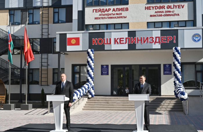   Le complexe éducatif scolaire Heydar Aliyev inaugurée à Bichkek -   PHOTOS    