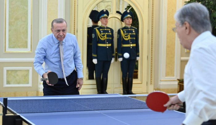    Ərdoğan Tokayevlə tennis oynadı -    FOTOLAR     
   