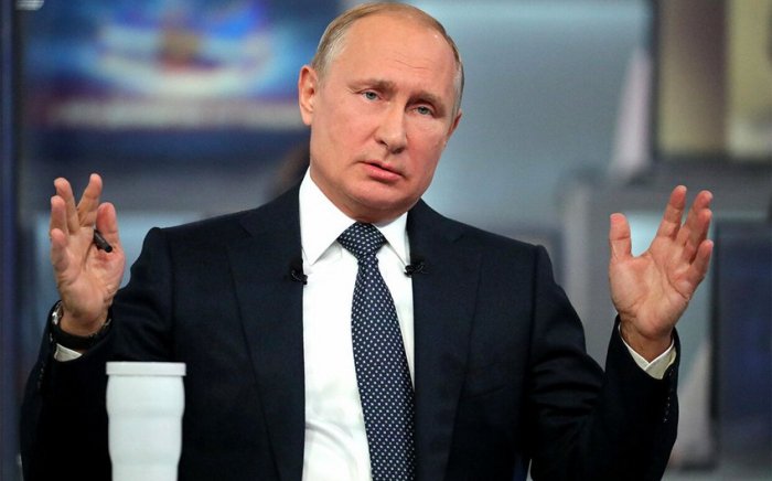       Putin:    “Biz qarşımıza Ukraynanı məhv etmək tapşırığı qoymamışıq”  
   