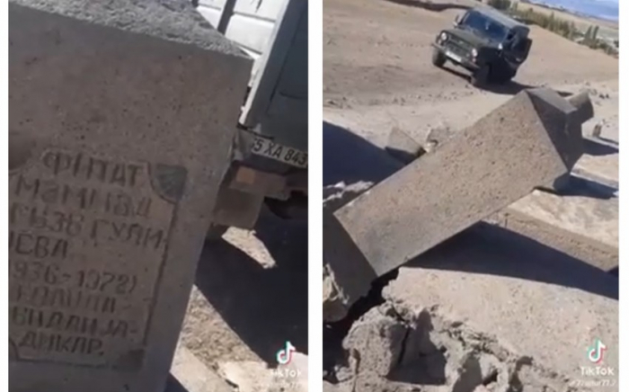   Ombudsfrau appellierte an internationale Organisationen wegen der Zerstörung der Gräber von Aserbaidschanern durch Armenier  