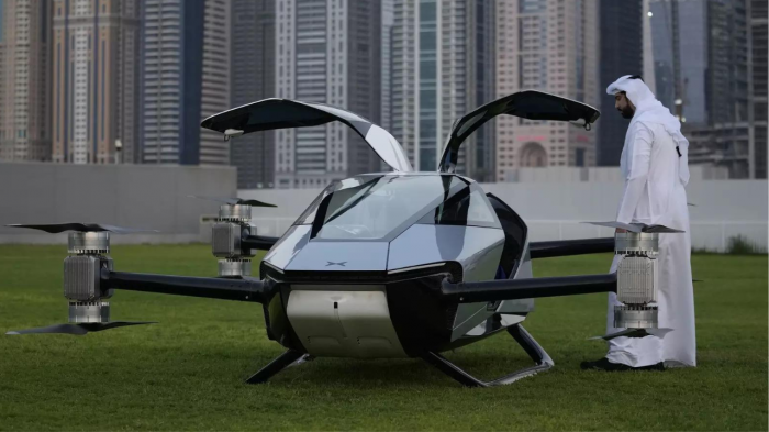   Chinese firm tests a two-passenger electric flying taxi in Dubai -   NO COMMENT    