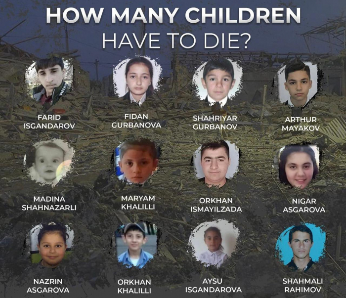 2020-ci ildə erməni terrorunun qurbanı olan uşaqlar - ADLAR
2020-ci ildə erməni terrorunun qurbanı olan uşaqlar - ADLAR