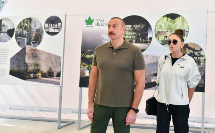  Präsident und die First Lady nahmen an der Grundsteinlegung des Okkupations- und Siegesmuseums in Gubadli teil 
