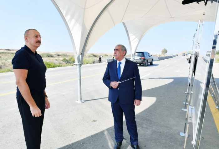  President Ilham Aliyev attends opening of Shukurbayli-Jabrayil-Hadrut highway