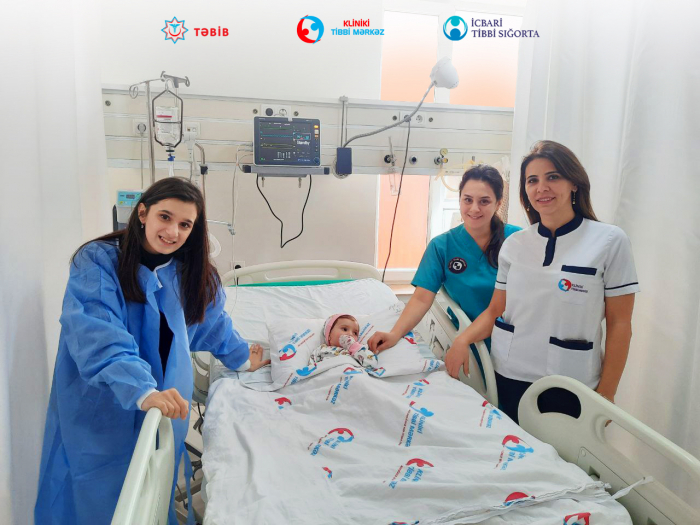 20 gün komada olan 9 aylıq körpənin həyatı xilas edildi 20 gün komada olan 9 aylıq körpənin həyatı xilas edildi
