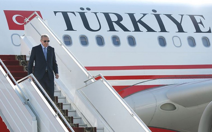  Flugzeug von Erdogan landete auf dem internationalen Flughafen Zangilan