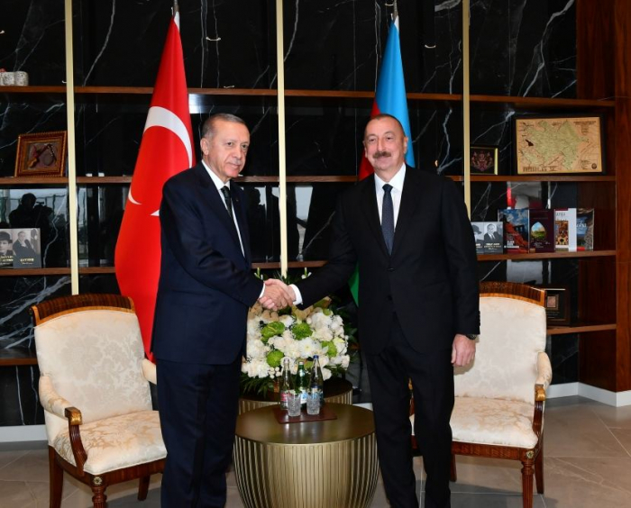   Präsidenten Aserbaidschans und der Türkei nahmen an der Eröffnung des intelligenten Landwirtschaftskomplexes Dost Agropark teil  