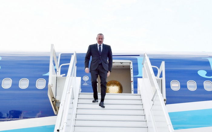  Presidente de Azerbaiyán parte rumbo a Georgia 