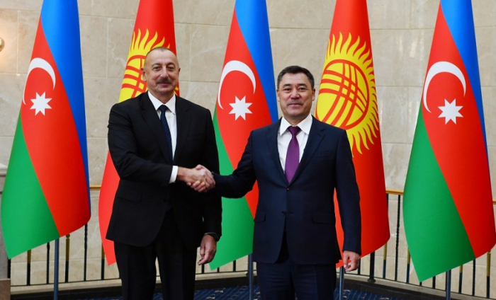   Official welcome ceremony held for President Ilham Aliyev in Bishkek  