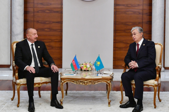   President Ilham Aliyev meets with Kazakh President Tokayev in Astana  