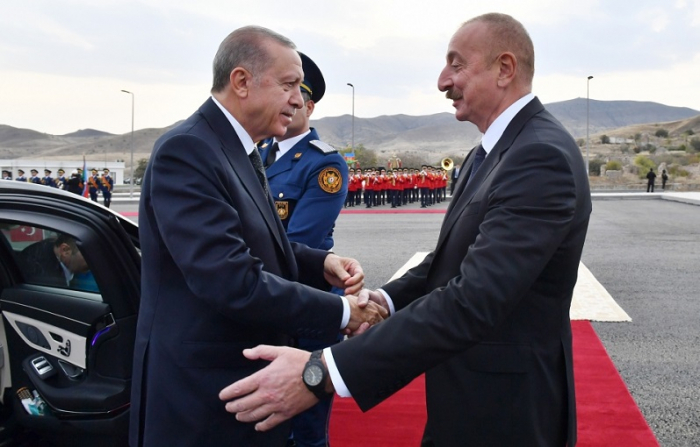  Official welcome ceremony held for Turkish President Erdogan in Azerbaijan