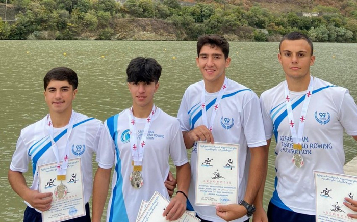   Aserbaidschanische Ruderer haben in Georgien 4 Medaillen gewonnen  