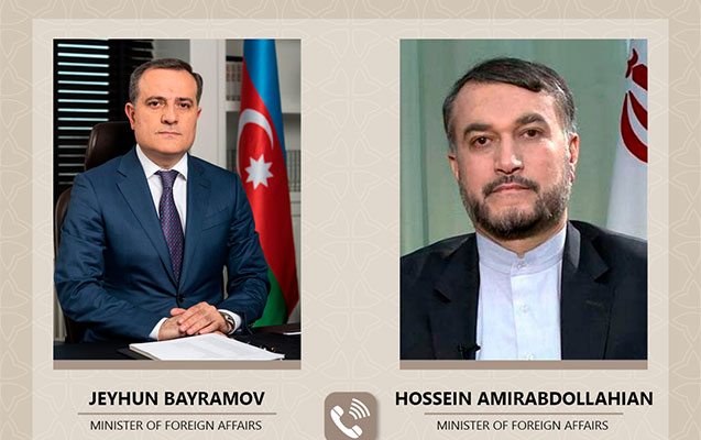 Azərbaycan və İranın XİN rəhbərləri telefonla danışıb Azərbaycan və İranın XİN rəhbərləri telefonla danışıb