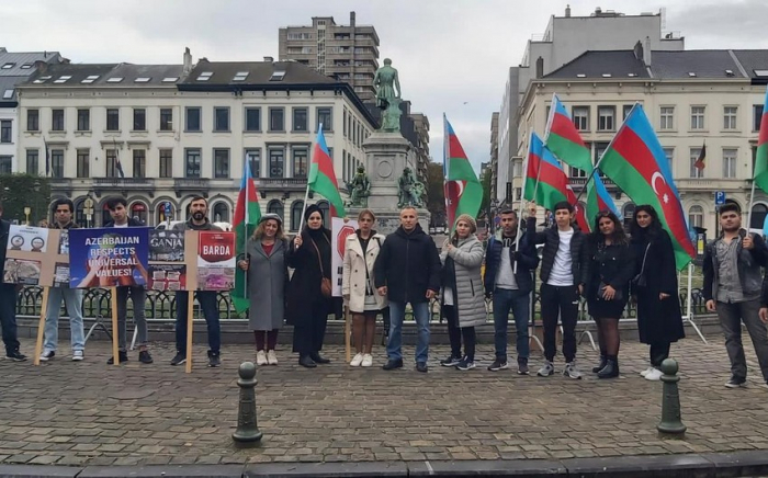 Ermənistanın hərbi cinayətlərinə qarşı etiraz aksiyası keçirilib