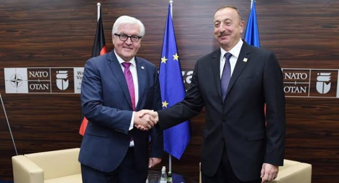   Präsident Aserbaidschans gratulierte seinem deutschen Amtskollegen  