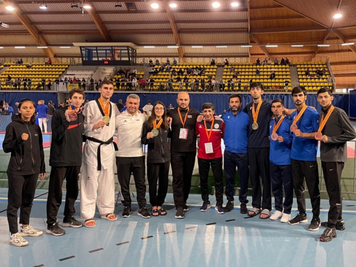 Azerbaijani taekwondo fighters bring home seven medals from the Netherlands