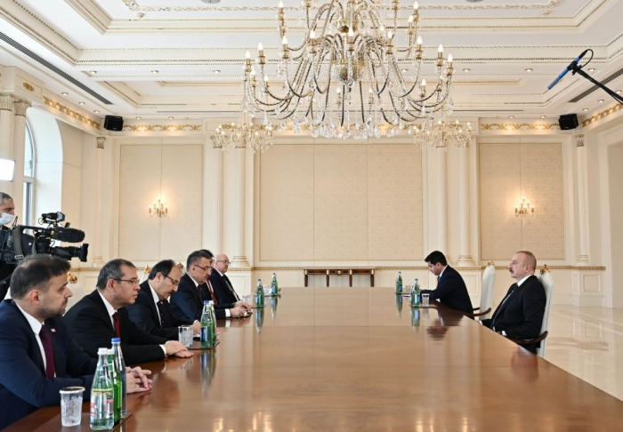  President Ilham Aliyev receives Vice President of Turkiye 