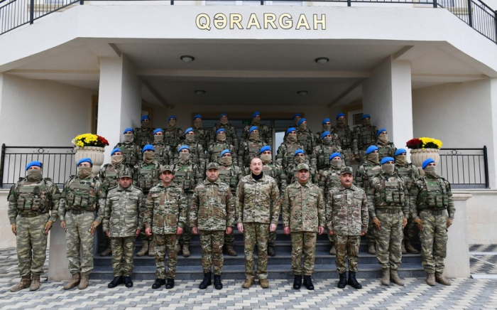   Oberbefehlshaber gratulierte den Soldaten anlässlich des Siegestages in Füzuli  