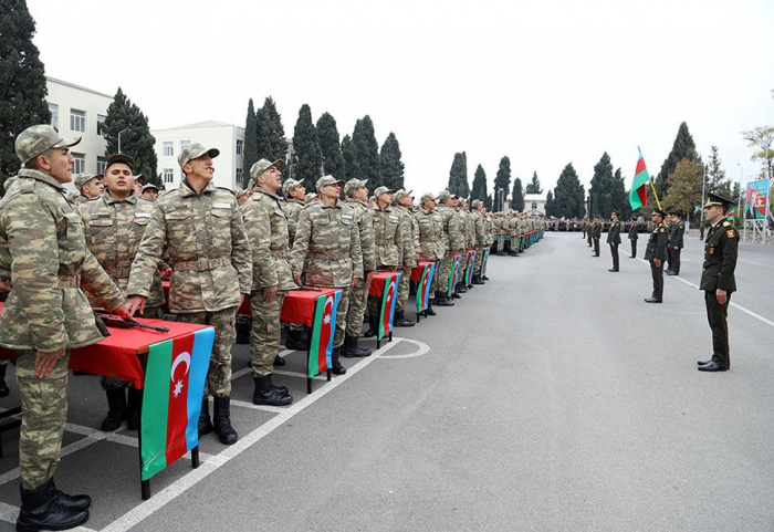   Aserbaidschanische Armee hält militärische Eideszeremonien ab  