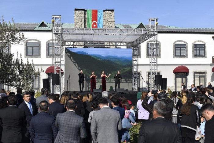 Ağalıda Zəfər Günü münasibətilə bayram konserti keçirilib