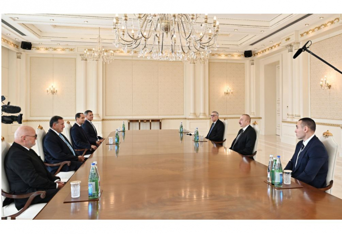   Präsident Ilham Aliyev empfängt Präsidenten der Europäischen Olympischen Komitees  